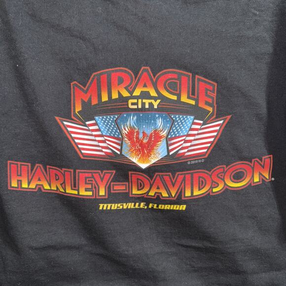 Y2K Harley Davidson Miracle City Florida Shirt Size Large - Picture 5 of 5